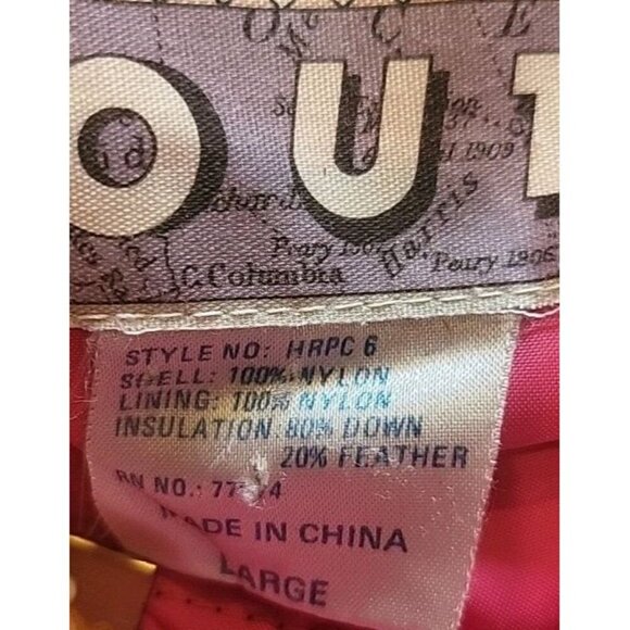 Haute Route Black Pink Down Filled Puffer Vest Womens Large Pockets HRPC6 EUC - Picture 4 of 9